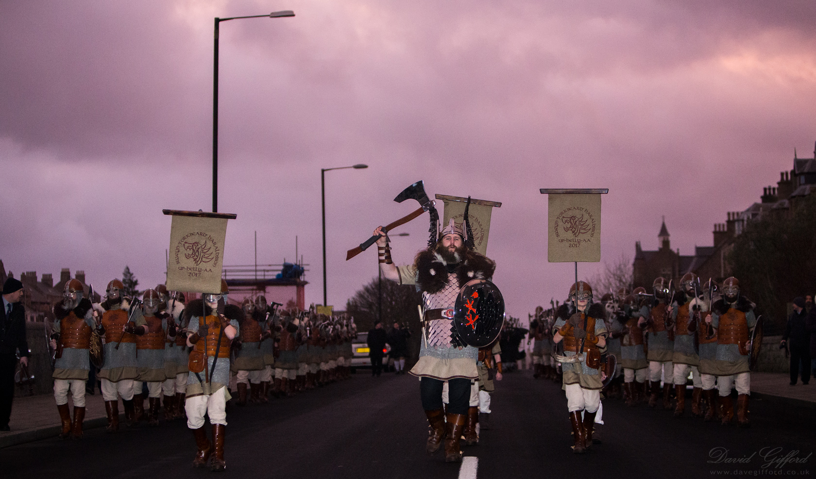 Photo: Dawn of Up Helly Aa 2017