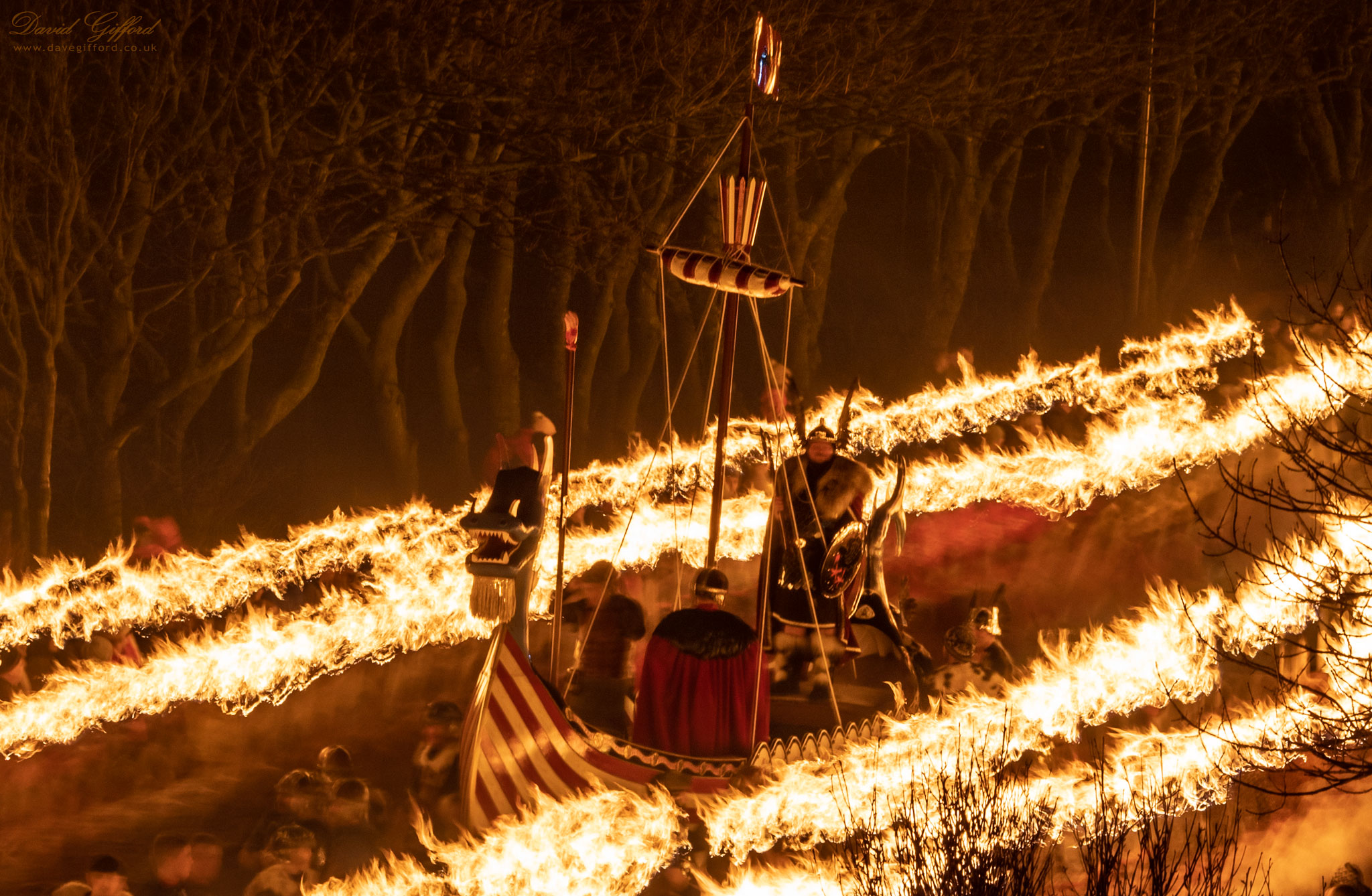 Photo: Up Helly Aa 2020: Passing Lerwick’s ‘Dark Forest’