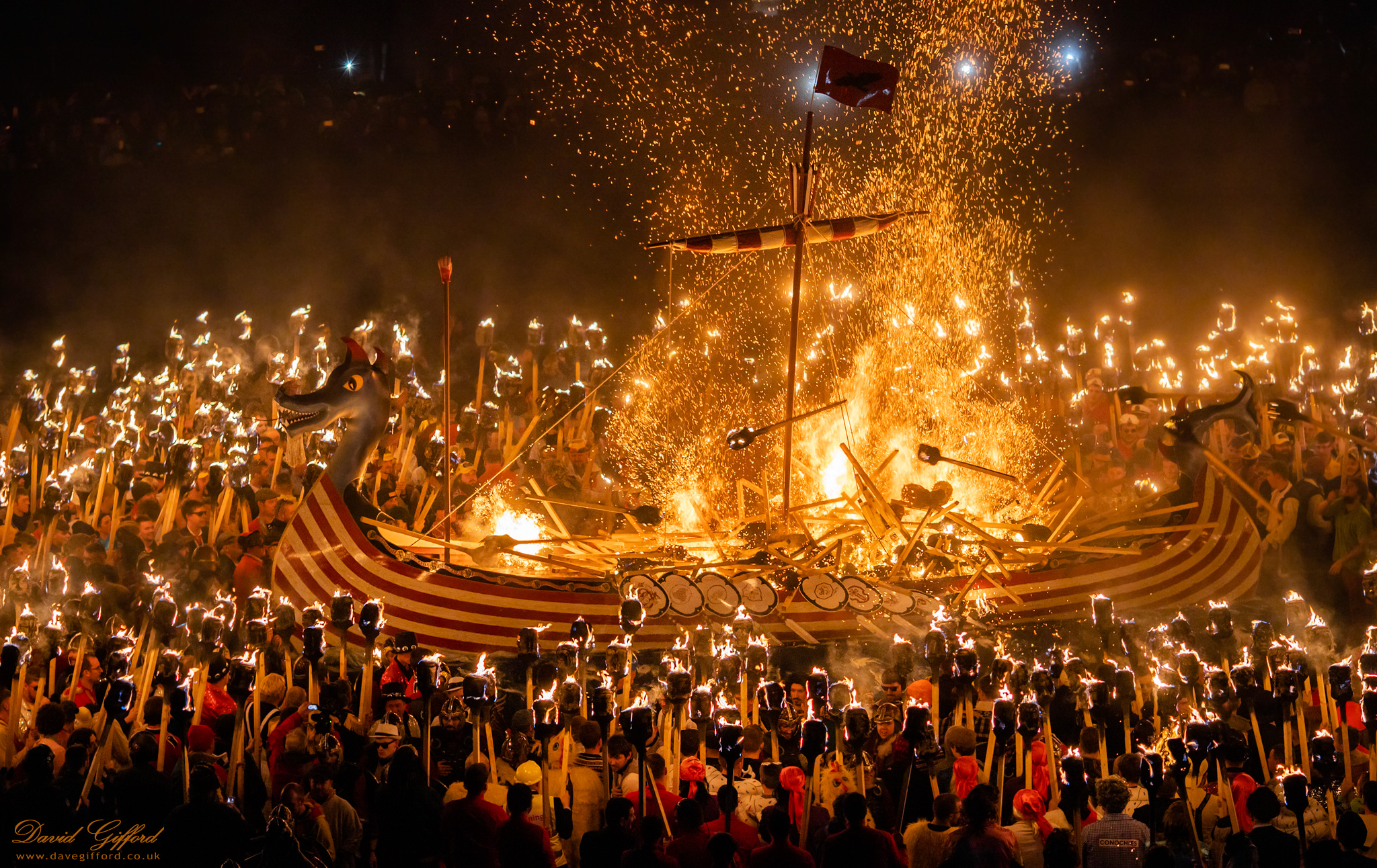 Photo: Up Helly Aa 2020: Throwing in the Torches