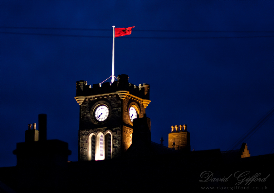 Photo: Lerwick Town Hall 7:36am