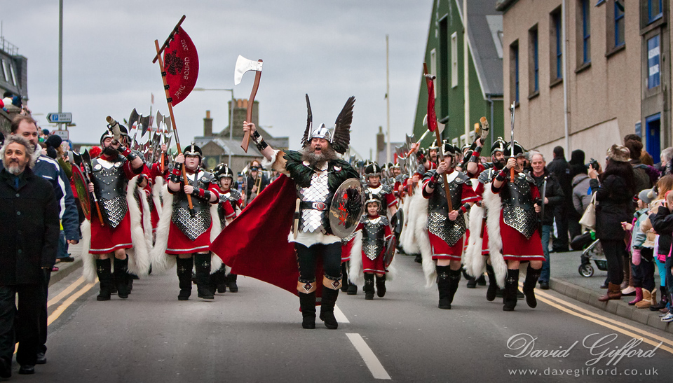 Photo: Marching through Lerwick