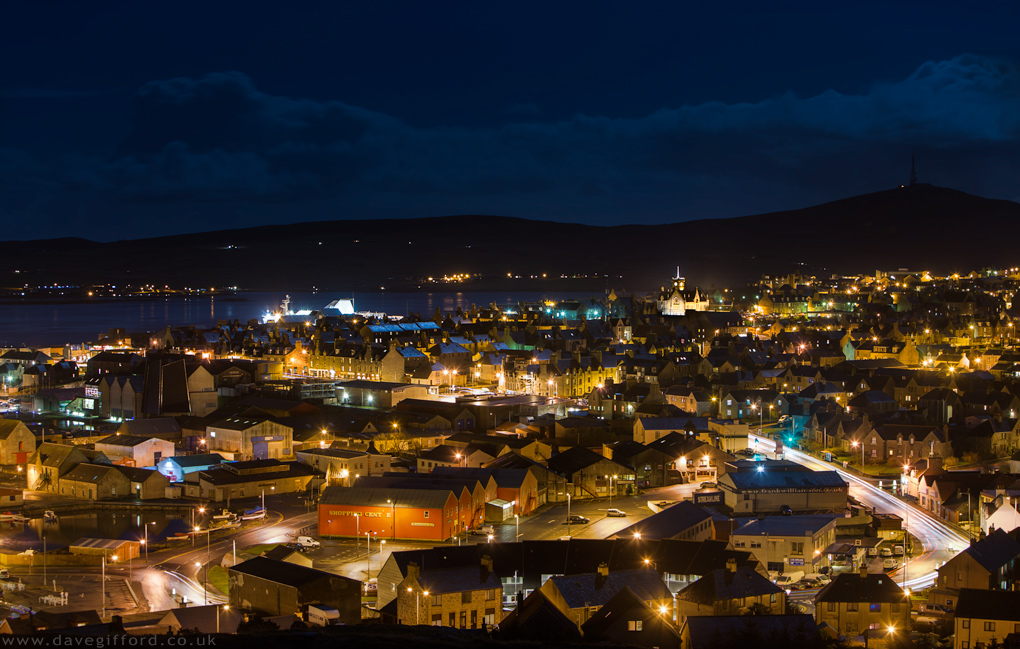 Photo: Lerwick at Night