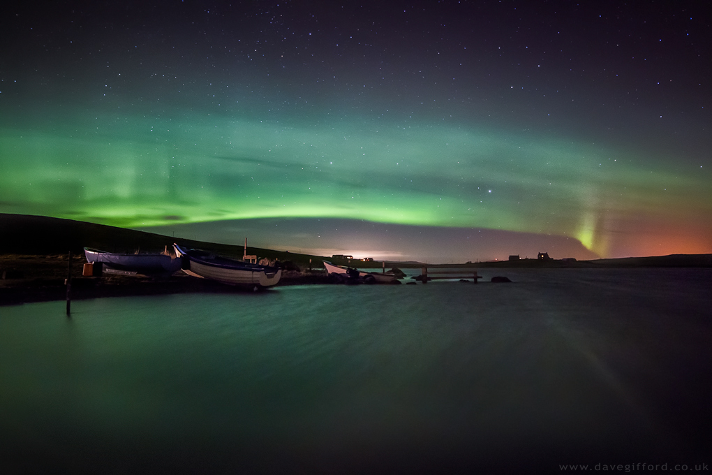 Photo: Aurora Over Tingwall Loch