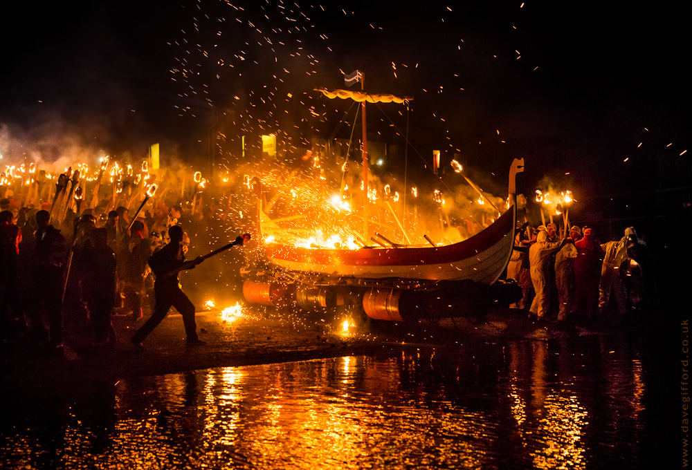 Photo: Throwing in the Torches - Delting Up Helly Aa