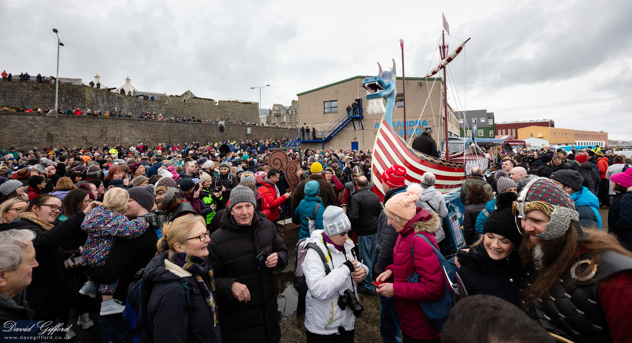 Up Helly Aa 2020: Morning Crowds