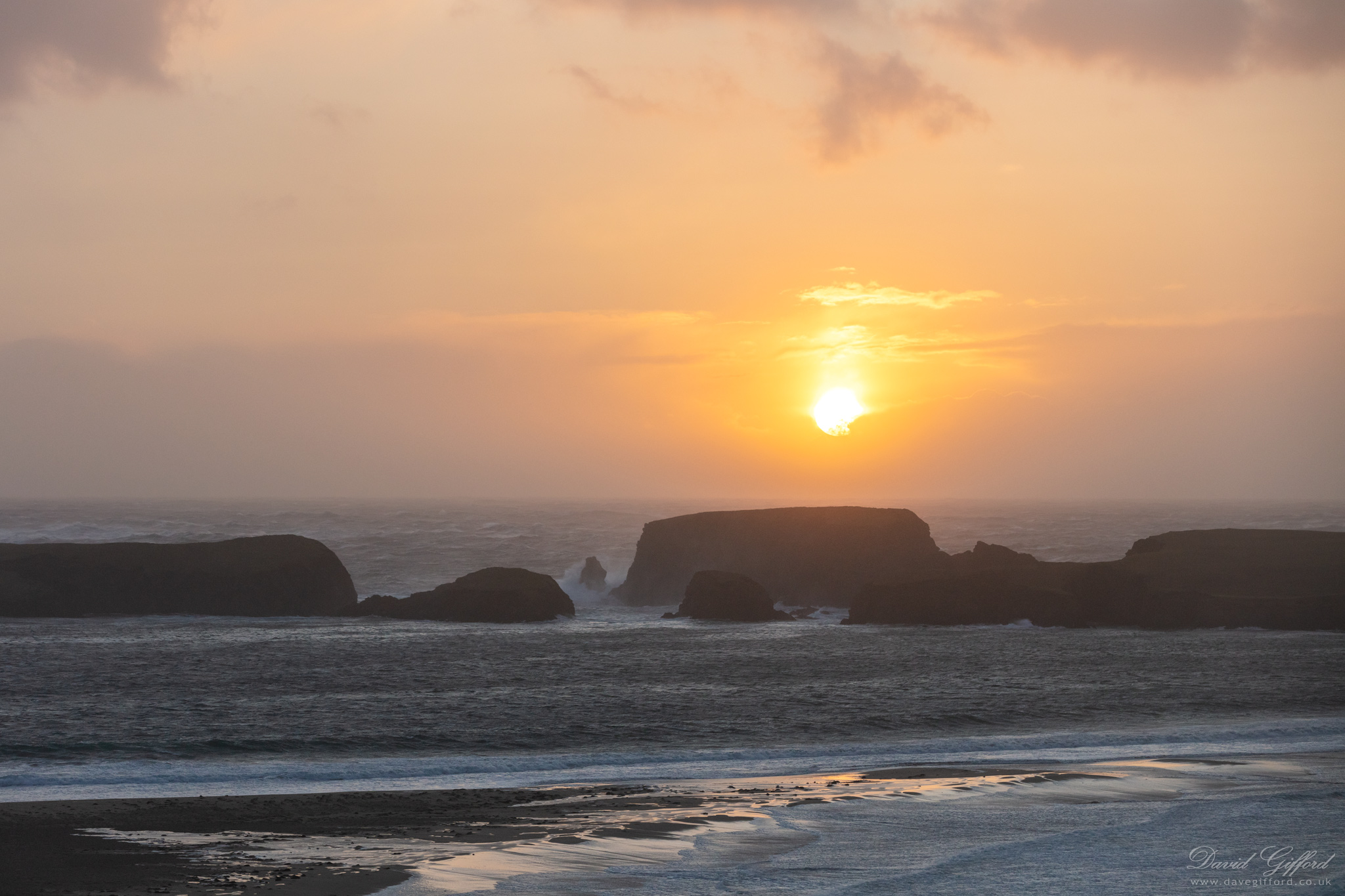 Photo: Winter Sunset at St Ninian’s Isle
