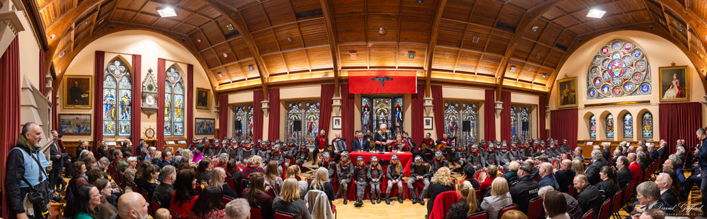 Up Helly Aa 2026: Lerwick Town Hall Panorama