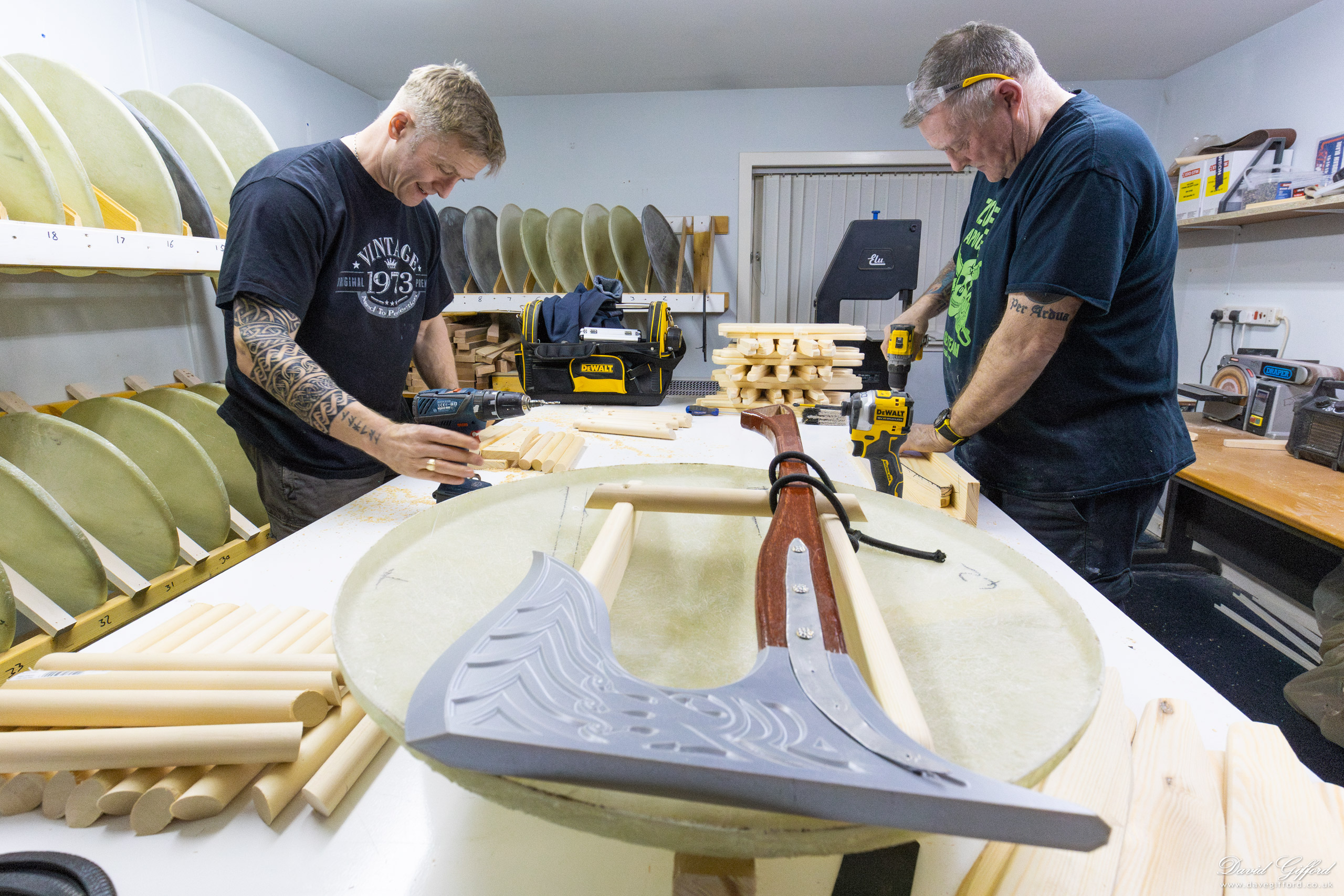 Photo: Up Helly Aa 2026: Shield Making